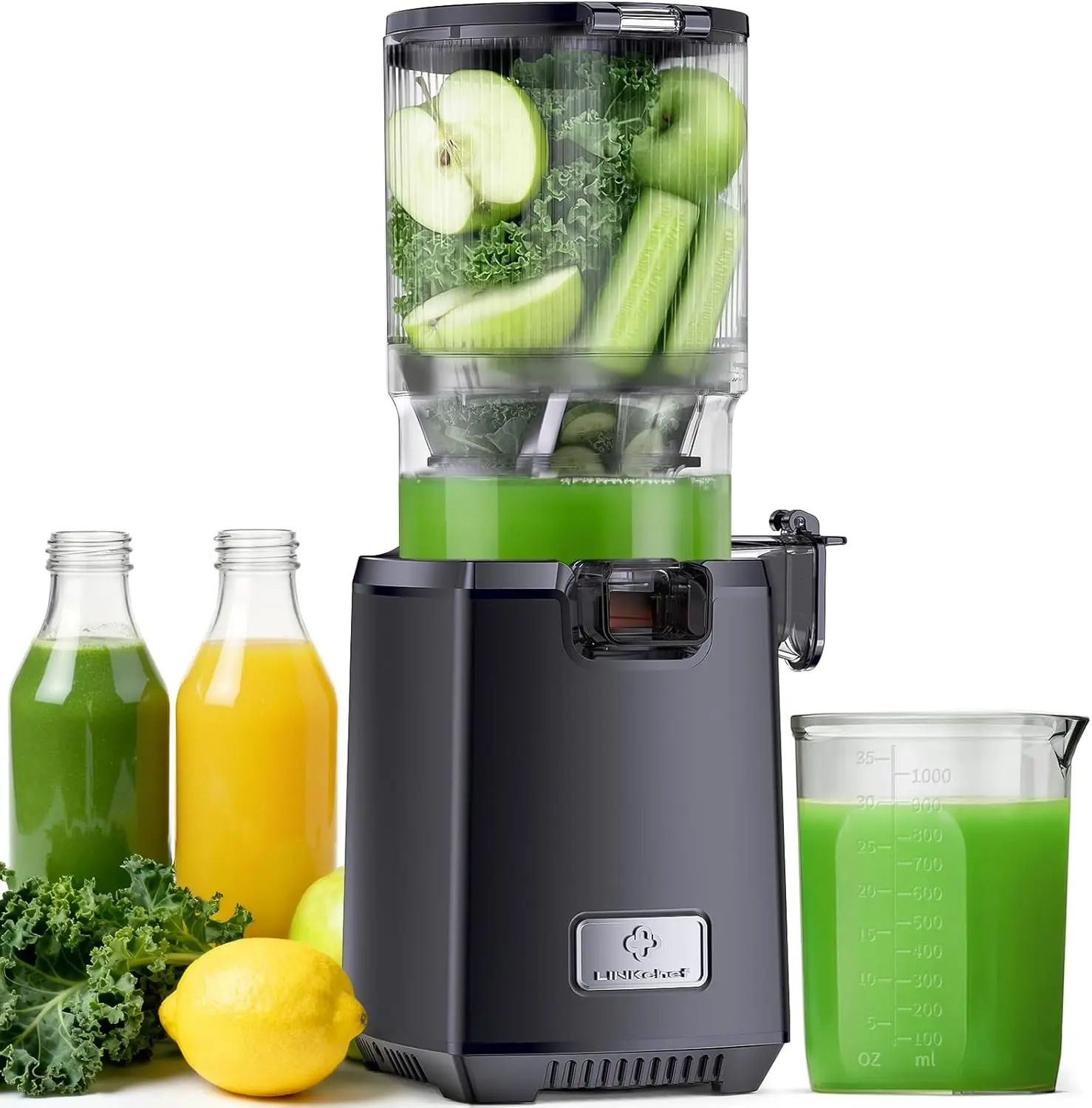 Cold Press Juicer Machines, 130mm Diameter and 1.8L Capacity Juicers Whole Fruit and Vegetable, 250W Masticating Slow Juicer wit
Cold Press Juicer Machines, 130mm Diameter and 1.8L Capacity Juicers Whole Fruit and Vegetable, 250W Masticating Slow Juicer wit