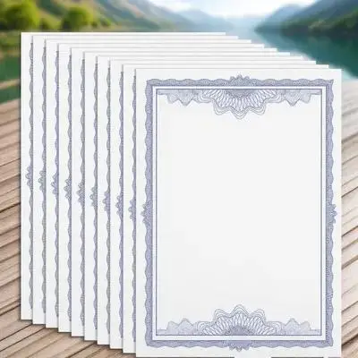 10Pcs A4 Blank Diploma Paper Printable Writable Certificate Inner Paper for Graduation Awards Sports Certificates School
10Pcs A4 Blank Diploma Paper Printable Writable Certificate Inner Paper for Graduation Awards Sports Certificates School