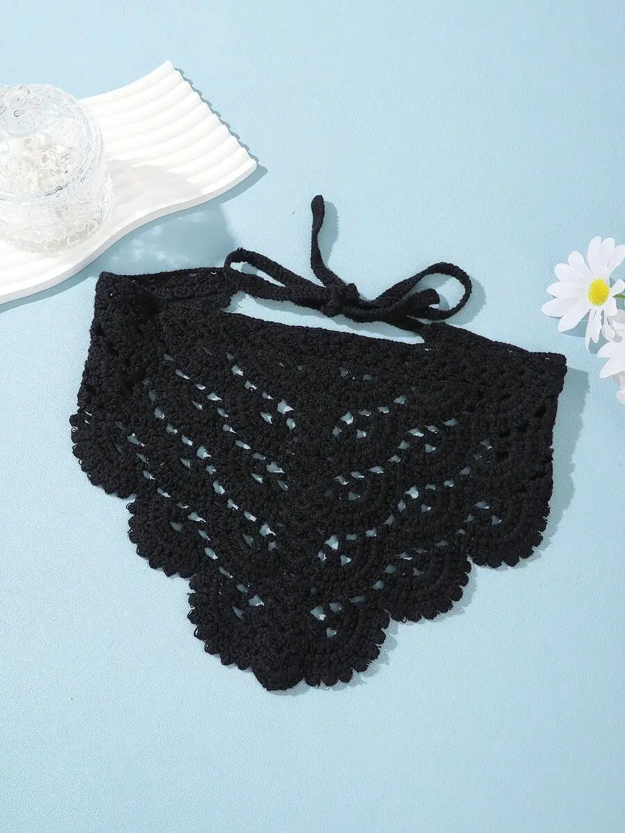 Women Hollow Knit Triangle Bandana Headband Floral Lace Hair Accessory Bohemian Style
Women Hollow Knit Triangle Bandana Headband Floral Lace Hair Accessory Bohemian Style