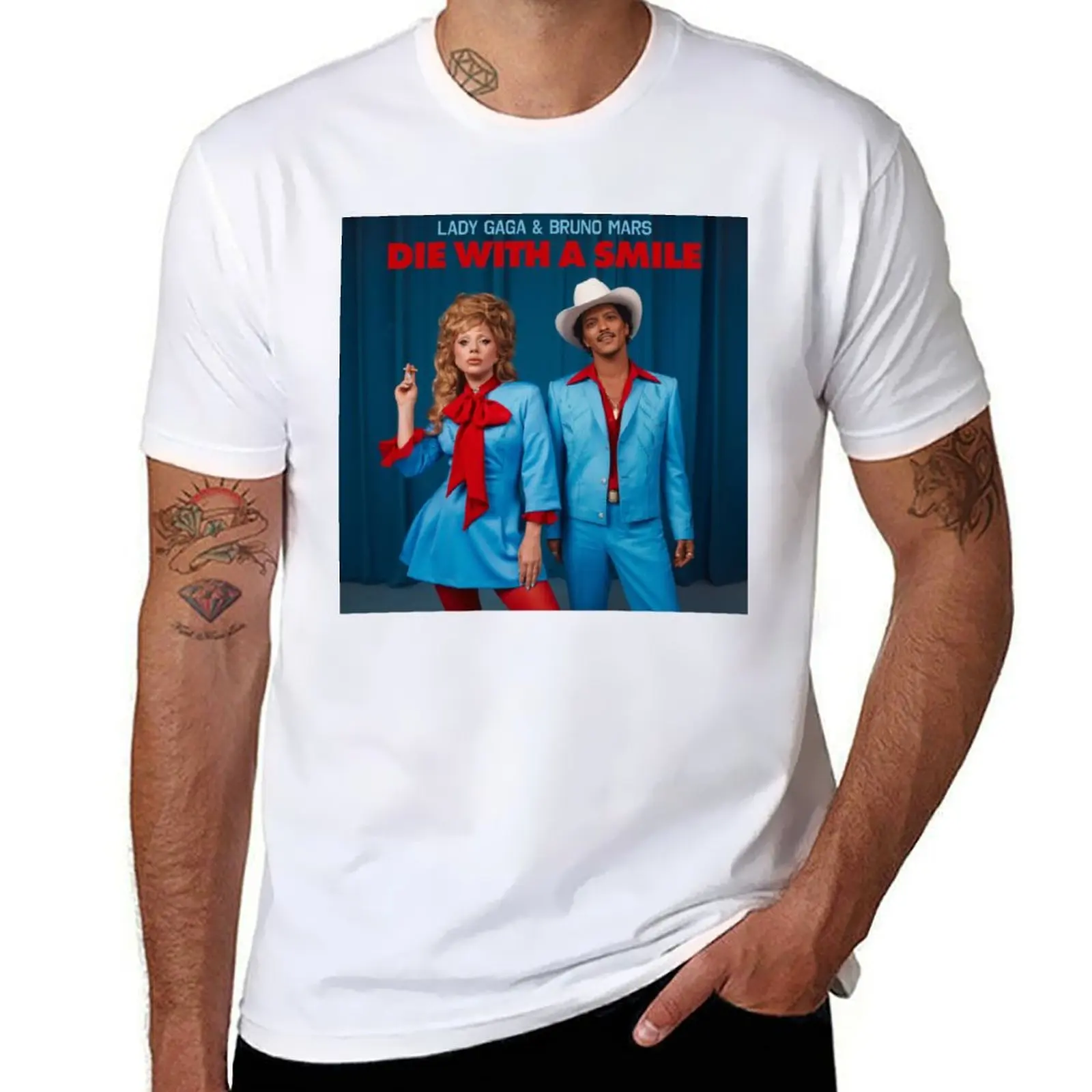 Lady Gaga & Bruno Mars Die With A Smile T-Shirt aesthetic clothes blacks cotton man t-shirts t shirt men 100℅ cotton
Lady Gaga & Bruno Mars Die With A Smile T-Shirt aesthetic clothes blacks cotton man t-shirts t shirt men 100℅ cotton