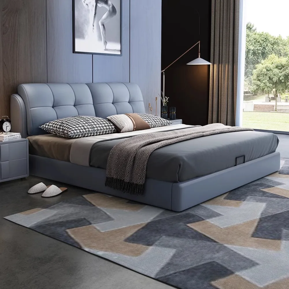 Queen Size Minimalist Bed Modern Unique Luxury Double Bed Storage Nightstands Somieres Y Marcos De Cama Home Accessories
Queen Size Minimalist Bed Modern Unique Luxury Double Bed Storage Nightstands Somieres Y Marcos De Cama Home Accessories