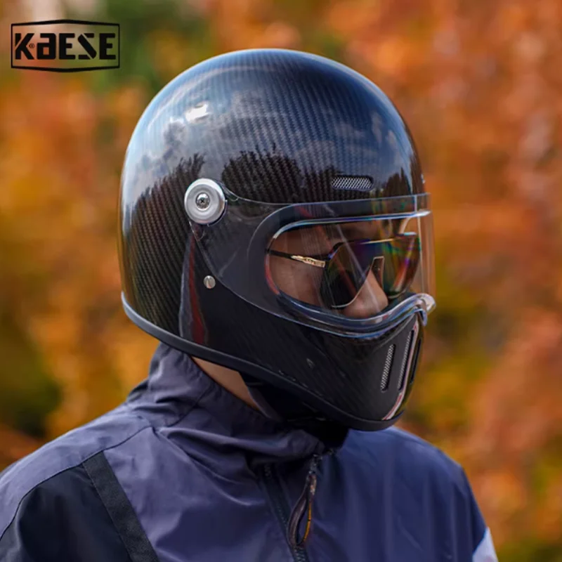 Классический стиль, новейший шлем из углеродного волокна с полной защитой лица, со съемными линзами для визора, винтажный дизайн, современная безопасность
Классический стиль, новейший шлем из углеродного волокна с полной защитой лица, со съемными линзами для визора, винтажный дизайн, современная безопасность