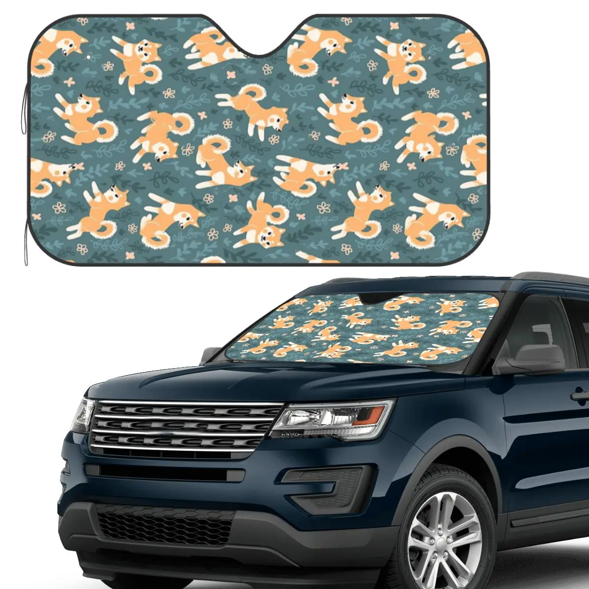 Playful Shiba Inu Pattern Sunshade Windscreen Car Front Windshield Window Sun Visor Accessories Covers
Playful Shiba Inu Pattern Sunshade Windscreen Car Front Windshield Window Sun Visor Accessories Covers