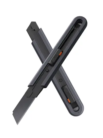 Xiaomi Jimihome-Carbon Steel Stretch Utility Knife, Cortadores de papel, lâminas de aço carbono, Pocket Knife com trava de segurança, Handicraft Tool, 0.79"