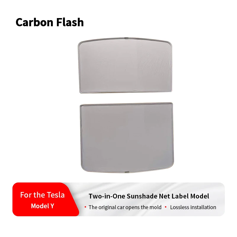 Grey 2-in-1 Leather & Mesh Sunroof Sunshade Curtain for Tesla 2021-2024 Model Y – Standard Sunscreen Cover
Grey 2-in-1 Leather & Mesh Sunroof Sunshade Curtain for Tesla 2021-2024 Model Y – Standard Sunscreen Cover