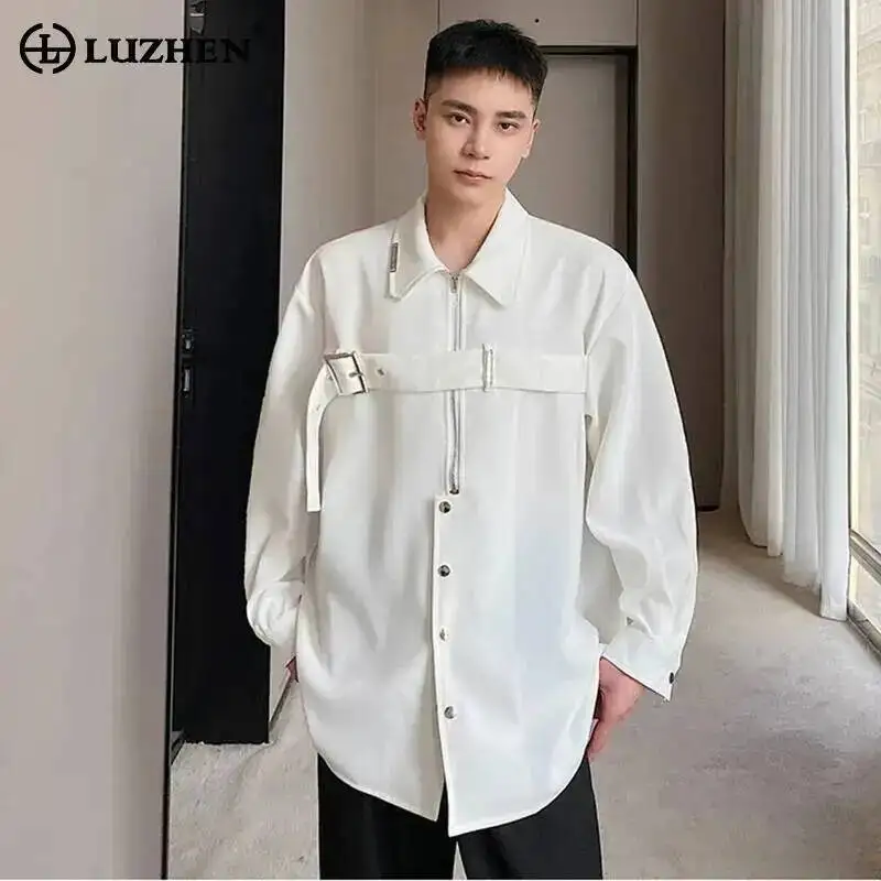 LUZHEN Casual Original Niche Design Zipper Belt Decorate Loose Elegant Shirts Men's Fashion 2025 New Solid Color Clothes JY7377
LUZHEN Casual Original Niche Design Zipper Belt Decorate Loose Elegant Shirts Men's Fashion 2025 New Solid Color Clothes JY7377