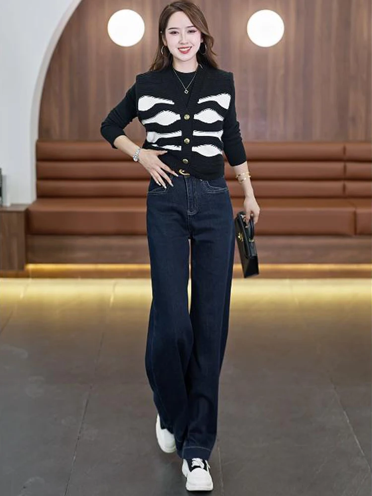 High Waist Wide Leg Jeans Women's Slimming Versatile Loose Drapey Straight Floor-Length Pants Autumn New Arrival
High Waist Wide Leg Jeans Women's Slimming Versatile Loose Drapey Straight Floor-Length Pants Autumn New Arrival