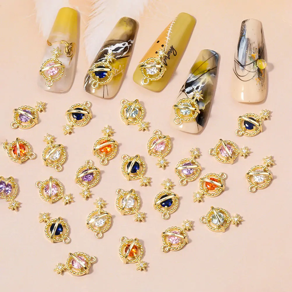6Pcs Manicure Planet Charms Zircon Planet Decor Strong Adhesion Nail Art Small Decors Chic Nail DIY Decors Set
6Pcs Manicure Planet Charms Zircon Planet Decor Strong Adhesion Nail Art Small Decors Chic Nail DIY Decors Set