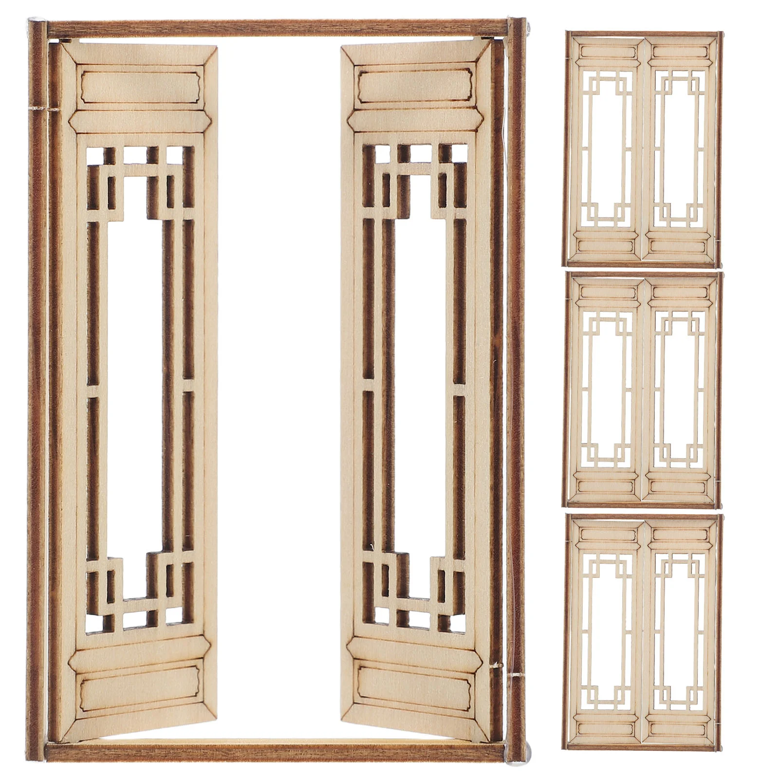4 Pcs Dollhouse Window Frame Mini Windows Door Simulation Furniture Miniature Accessories
4 Pcs Dollhouse Window Frame Mini Windows Door Simulation Furniture Miniature Accessories