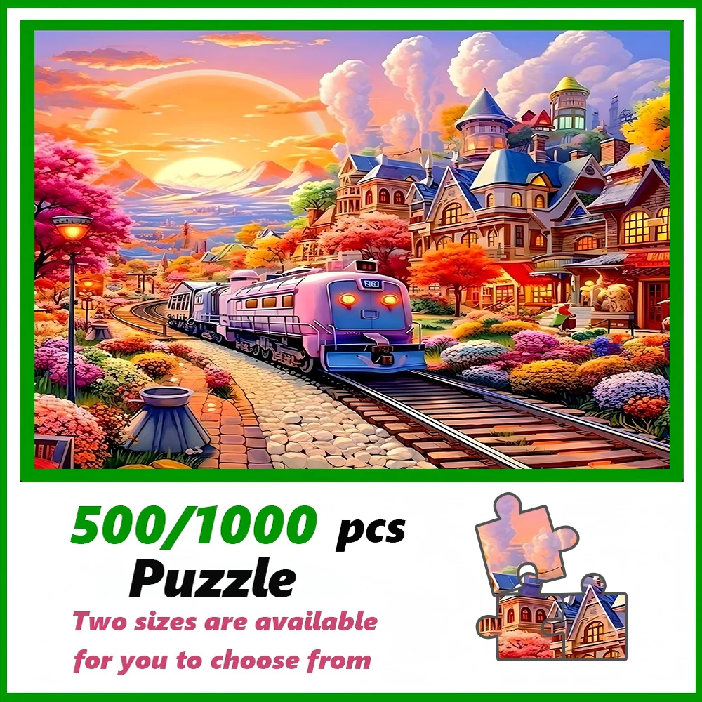 A high-quality 500/1000-piece puzzle, perfect for adults, is a fun family game that helps relieve stress and is great for birthd
A high-quality 500/1000-piece puzzle, perfect for adults, is a fun family game that helps relieve stress and is great for birthd