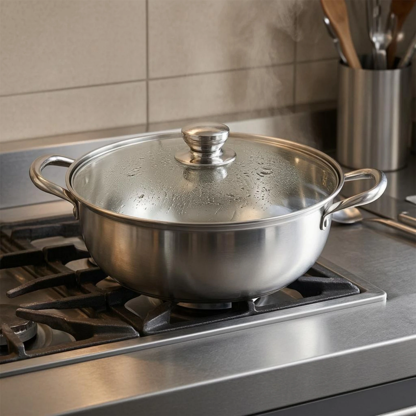 Stainless Steel Steamer Pot Layered Glass Lid Steamer Pot Kitchen Cookware Dishwasher Safe Induction Compatible
Stainless Steel Steamer Pot Layered Glass Lid Steamer Pot Kitchen Cookware Dishwasher Safe Induction Compatible