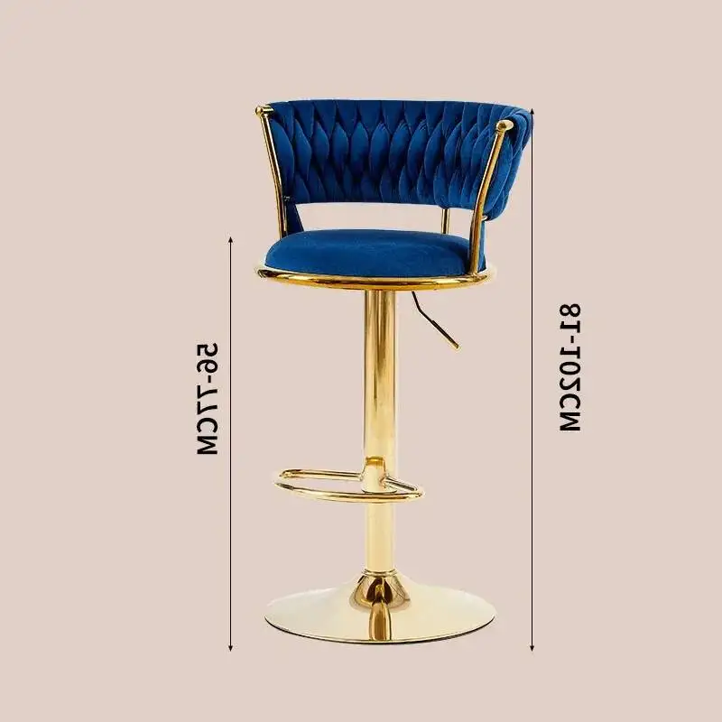 Relaxing Bar Chairs Reception Manicure Luxury Nordic Swivel Bar Chairs Pink Designer Living Room Velvet Sillas Home Furniture
Relaxing Bar Chairs Reception Manicure Luxury Nordic Swivel Bar Chairs Pink Designer Living Room Velvet Sillas Home Furniture