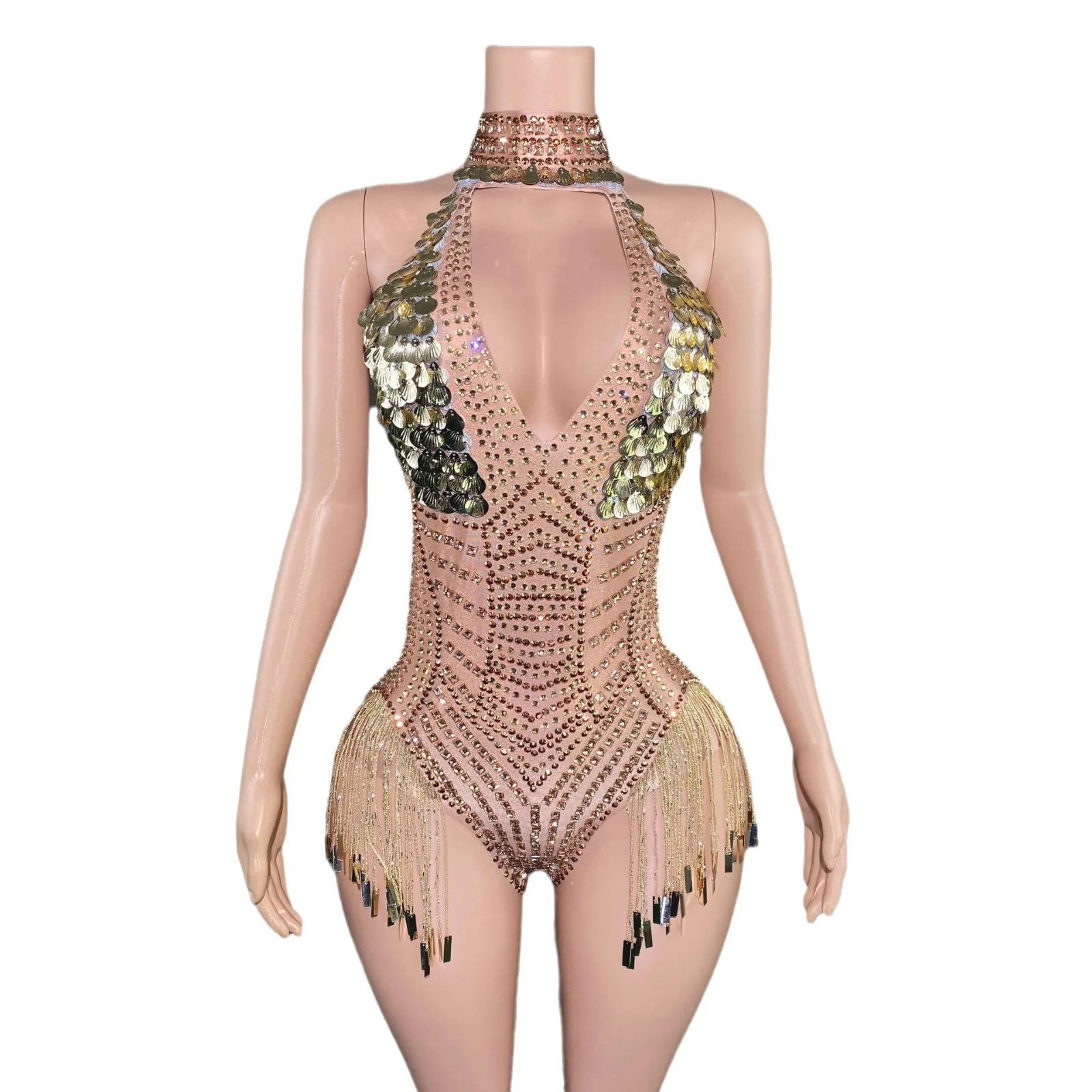 Dance Performance Shell Tassel Diamond Sexy Slim Dance Costume Performance Costume
Dance Performance Shell Tassel Diamond Sexy Slim Dance Costume Performance Costume
