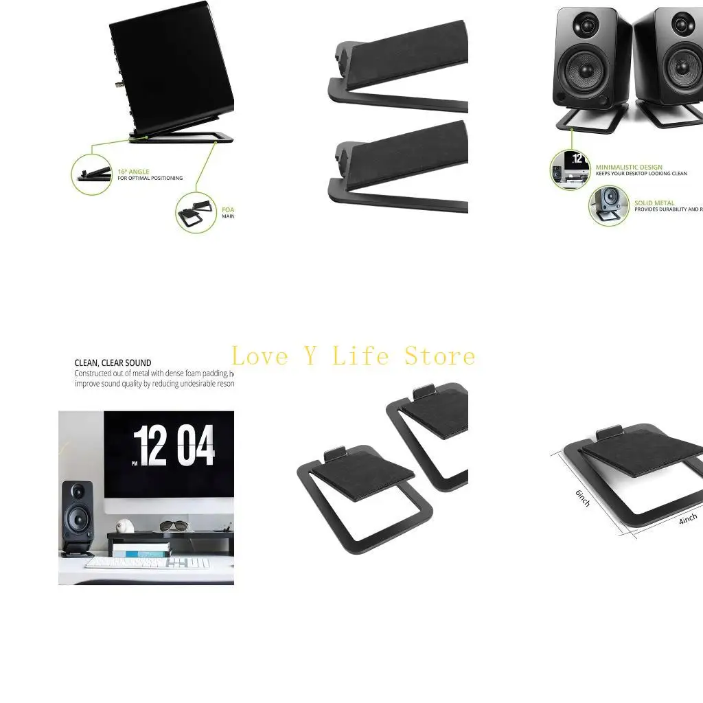 L74C 2PCS Металлические настольные динамики стоят мониторы компьютерных динамиков держатель кронштейнов 16 ° наклоненные
L74C 2PCS Металлические настольные динамики стоят мониторы компьютерных динамиков держатель кронштейнов 16 ° наклоненные