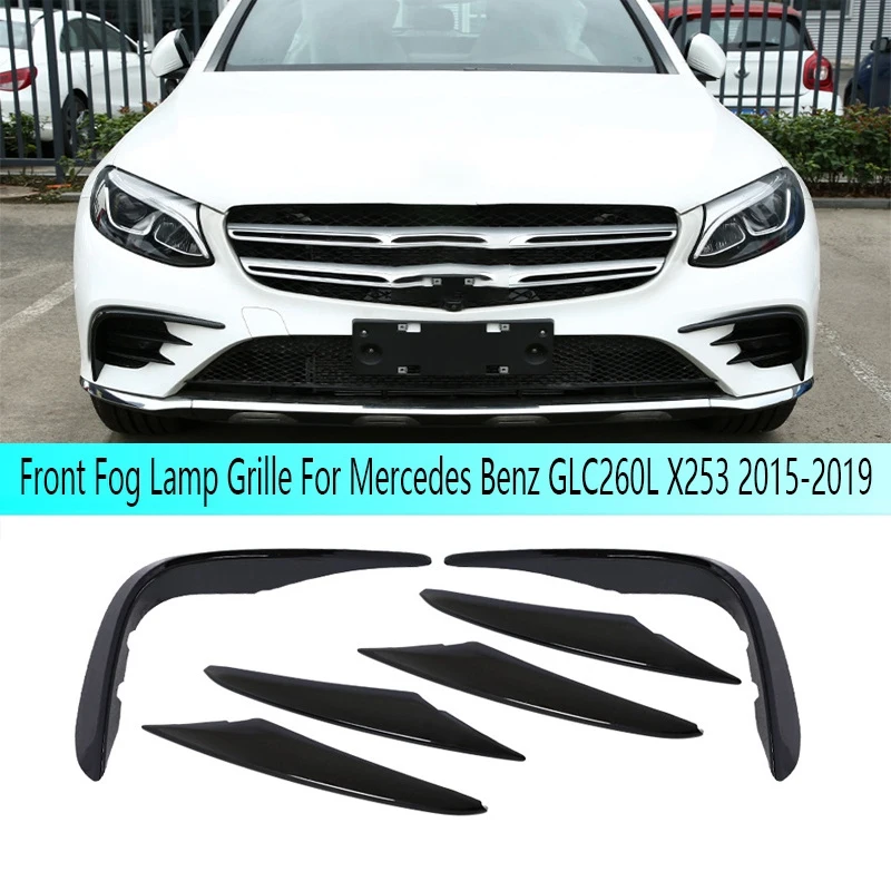 Car Front Bumper Fog Lamp Grille Slats Cover Stickers Fog Lamp Cover For Mercedes Benz GLC260L X253 2015-19
Car Front Bumper Fog Lamp Grille Slats Cover Stickers Fog Lamp Cover For Mercedes Benz GLC260L X253 2015-19