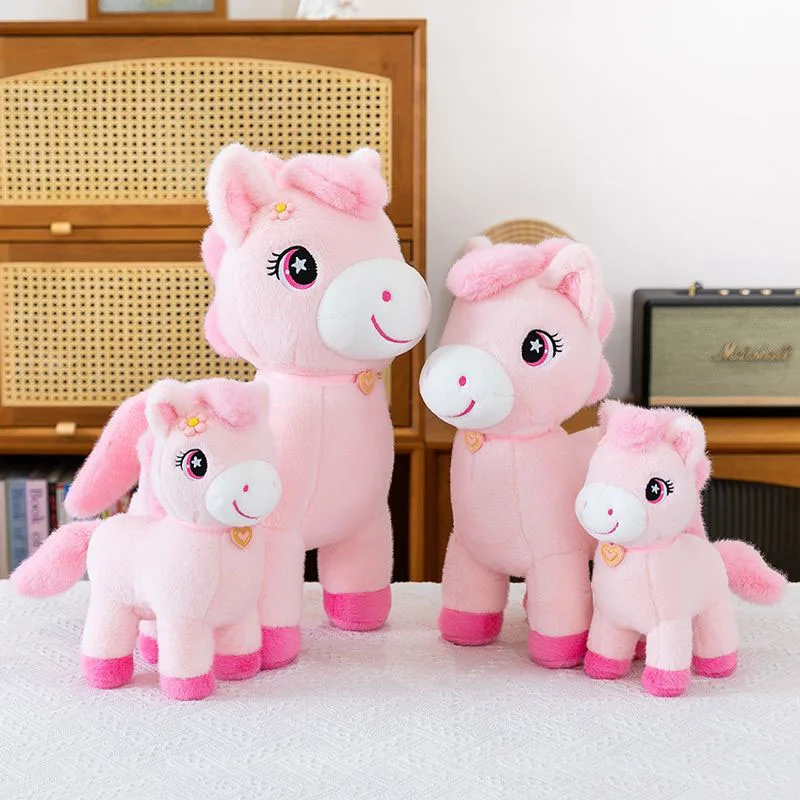 Cutes Quishy Pink Pony Plush Toy Soft Stuffed Animal Doll Cartoon Horse Plushie with Heart Necklace Kids Gift Home Decoration
Cutes Quishy Pink Pony Plush Toy Soft Stuffed Animal Doll Cartoon Horse Plushie with Heart Necklace Kids Gift Home Decoration