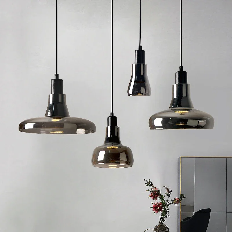 Nordic Smoky Gray Glass LED Pendant Lamp Simple Chandelier for Bedroom Bedside Dining Room Led Hanging Lighting Fixtures
Nordic Smoky Gray Glass LED Pendant Lamp Simple Chandelier for Bedroom Bedside Dining Room Led Hanging Lighting Fixtures