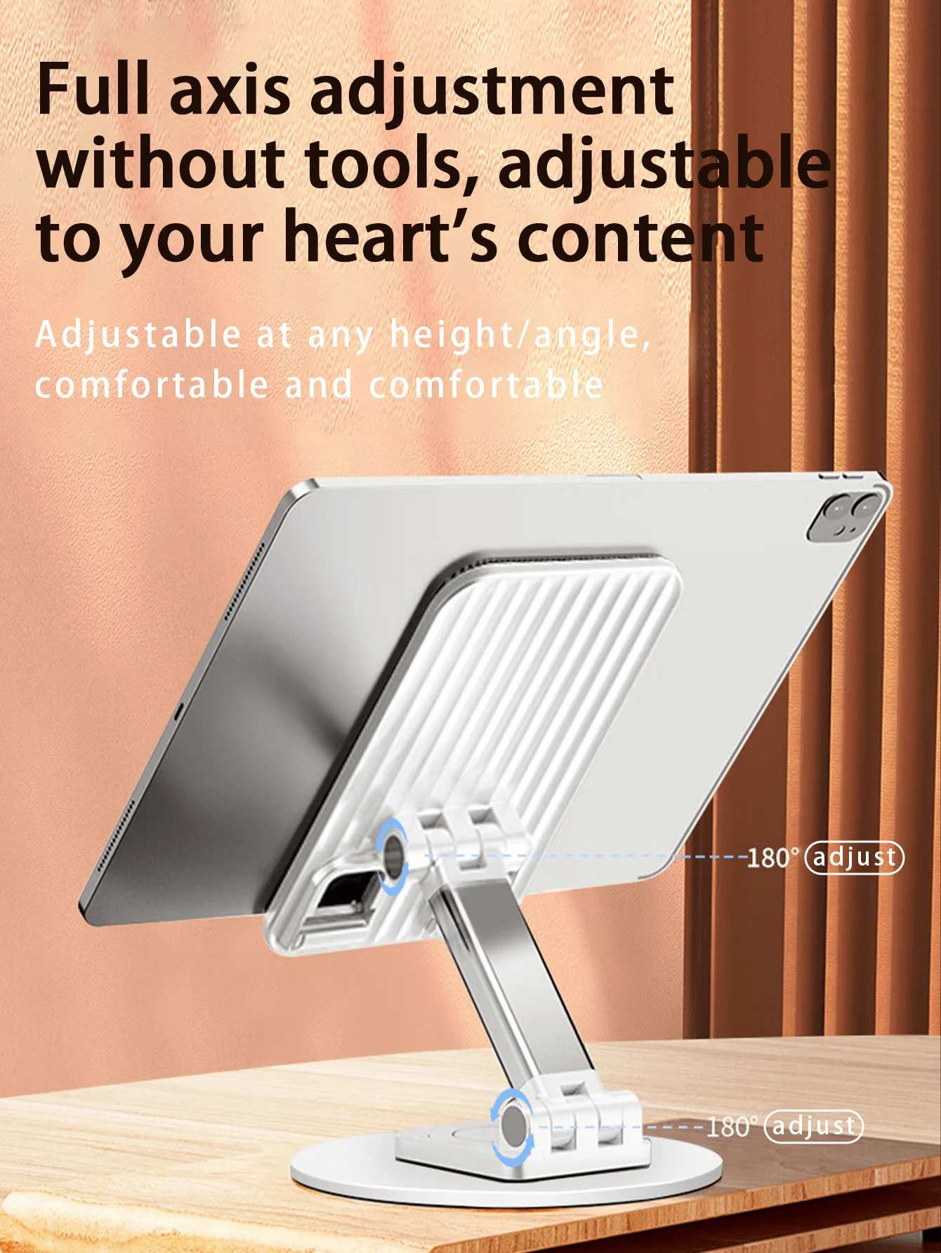 KOOLIFE 360° Rotating Foldable Extendable Phone & Tablet Stand, Minimalist Stylish Desktop Holder Compatible with iPad iPhone Android Phones, Phone Accessory Gift for Birthday Family Friends
KOOLIFE 360° Rotating Foldable Extendable Phone & Tablet Stand, Minimalist Stylish Desktop Holder Compatible with iPad iPhone Android Phones, Phone Accessory Gift for Birthday Family Friends
