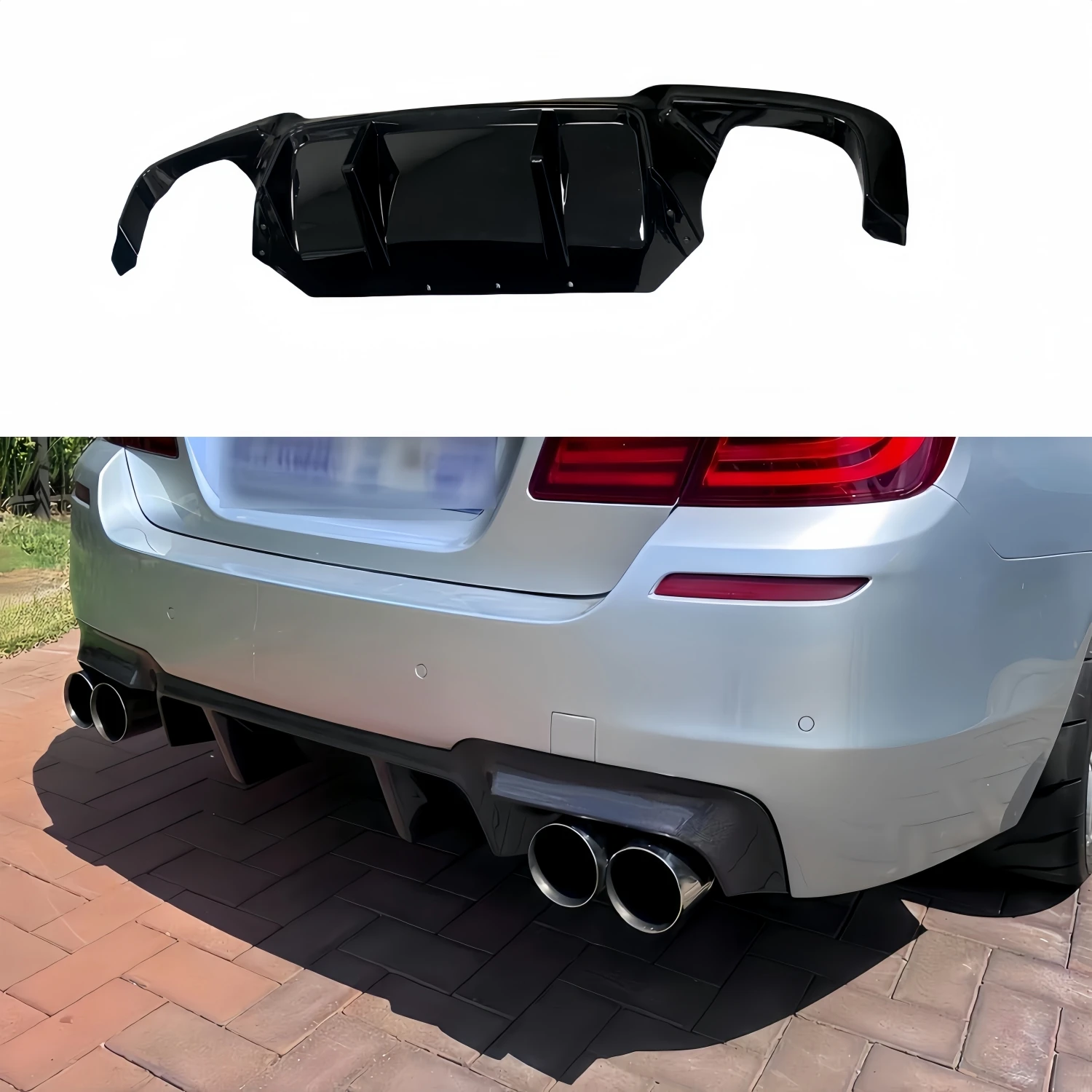 Gloss Black Car Rear Bumper Diffuser For BMW F10 M5 5 Series 2011-2016 Tuning Rear Bumper Valance Performance Bodykits
Gloss Black Car Rear Bumper Diffuser For BMW F10 M5 5 Series 2011-2016 Tuning Rear Bumper Valance Performance Bodykits