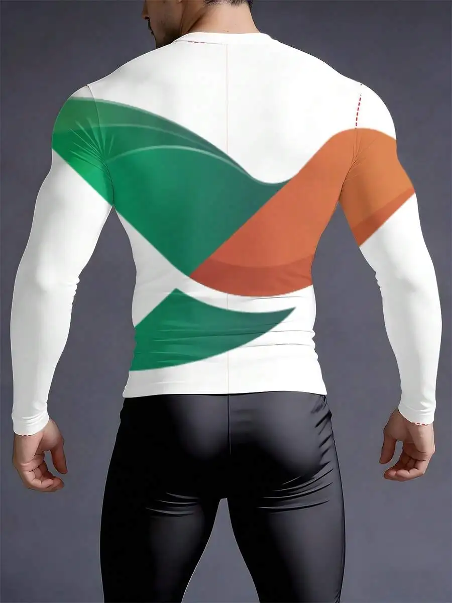3D Printed Mens Crew Neck Long Sleeve Compression Shapewear Sports Base Layer
3D Printed Mens Crew Neck Long Sleeve Compression Shapewear Sports Base Layer