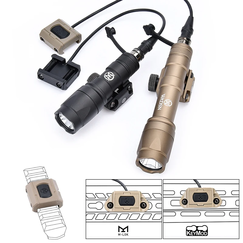 WADSN M300A M600C Flashlight Tactical M300 M600 Surefire Scout Light + UNIT Mod Button MLOK KEYMOD 20mm Rail Pressure Switch
WADSN M300A M600C Flashlight Tactical M300 M600 Surefire Scout Light + UNIT Mod Button MLOK KEYMOD 20mm Rail Pressure Switch