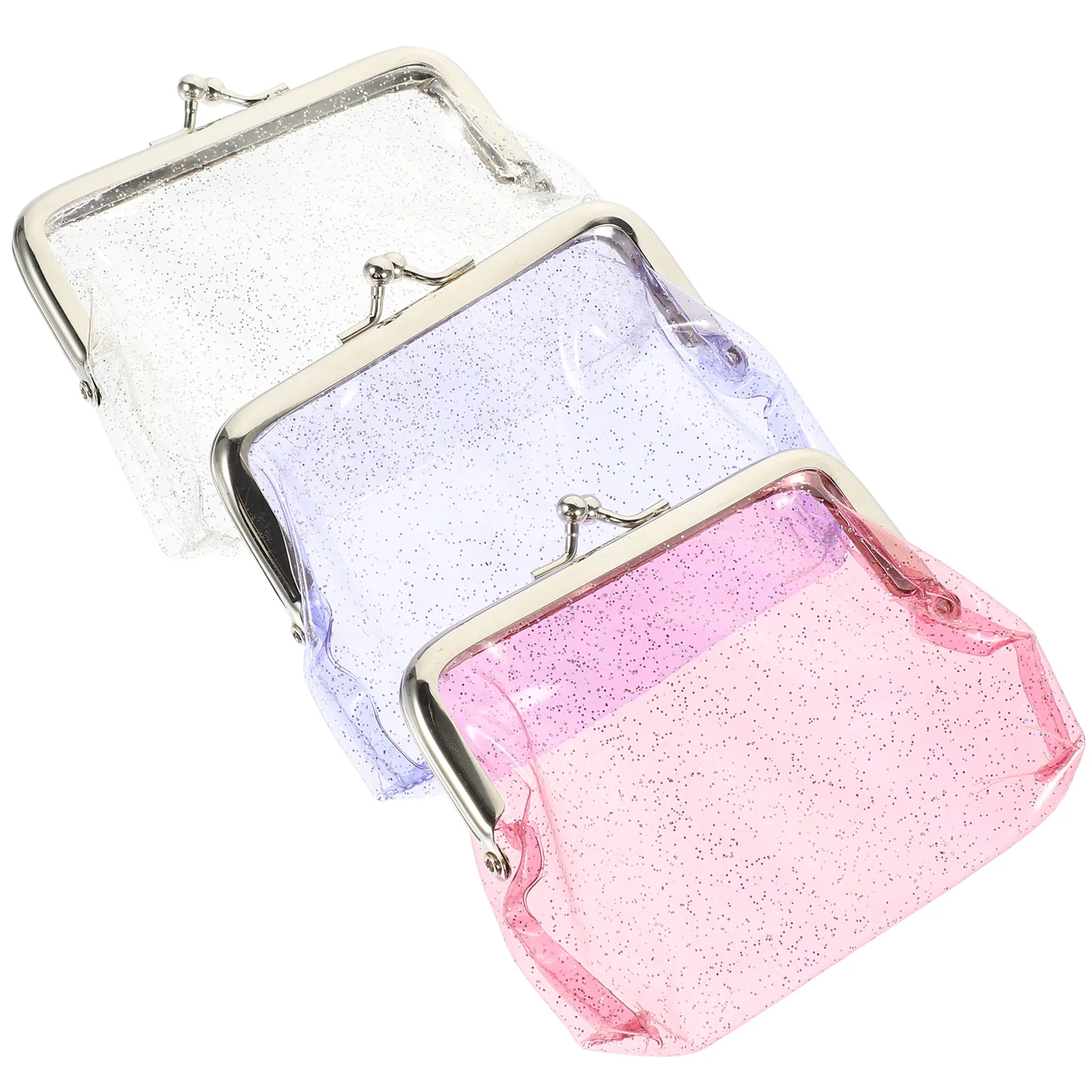 3Pcs Glitter Coin Wallet Clear PVC Mini Purse Portable Small Money Pouch Cute Alloy Buckle Storage Travel School
3Pcs Glitter Coin Wallet Clear PVC Mini Purse Portable Small Money Pouch Cute Alloy Buckle Storage Travel School