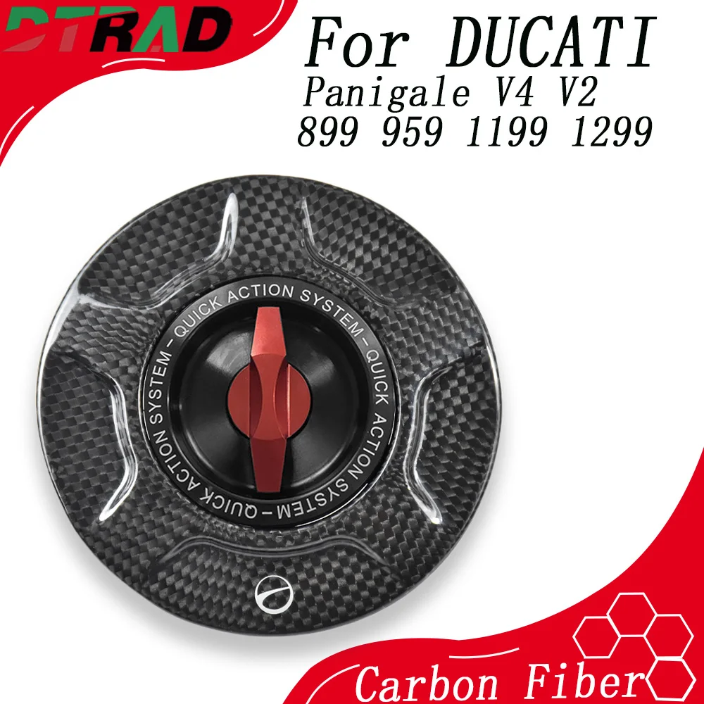 Carbon Fiber Quick Release Fuel Tank Filler Cap For DUCATI Panigale V4 V2 899 959 1199 1299 Motorcycle Modified Accessories
Carbon Fiber Quick Release Fuel Tank Filler Cap For DUCATI Panigale V4 V2 899 959 1199 1299 Motorcycle Modified Accessories