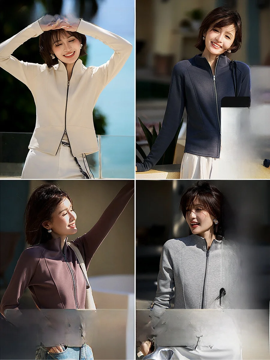 Slim Fit Modal Fiber A4 Waist Lazy Girl Top Lightweight Soft Elastic Stand Collar Zipper Slimming Outerwear Women's Fashion
Slim Fit Modal Fiber A4 Waist Lazy Girl Top Lightweight Soft Elastic Stand Collar Zipper Slimming Outerwear Women's Fashion