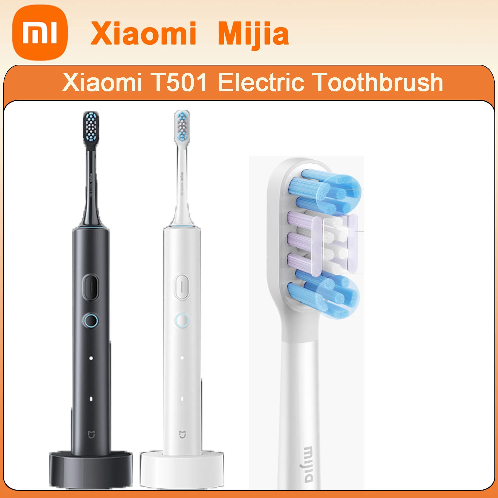 Original Xiaomi Mijia T501 Smart Sonic Electric Toothbrush IPX7 Waterproof Wireless Charging Teeth Whitening
Original Xiaomi Mijia T501 Smart Sonic Electric Toothbrush IPX7 Waterproof Wireless Charging Teeth Whitening