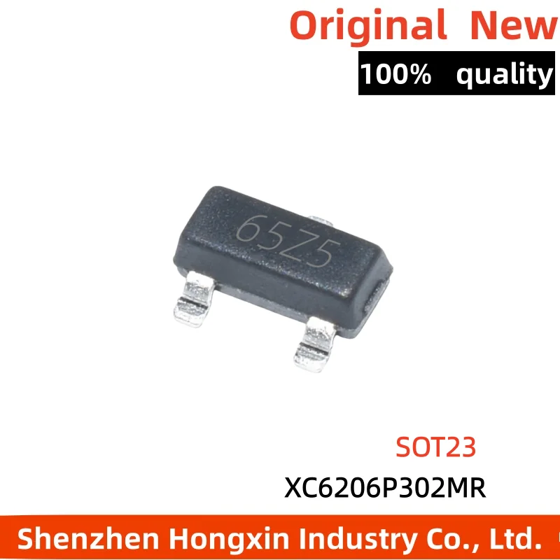 100 pieces SOT23 XC6206P302MR 3V current 140MA positive voltage regulator chip silk screen printing 65Z5
100 pieces SOT23 XC6206P302MR 3V current 140MA positive voltage regulator chip silk screen printing 65Z5