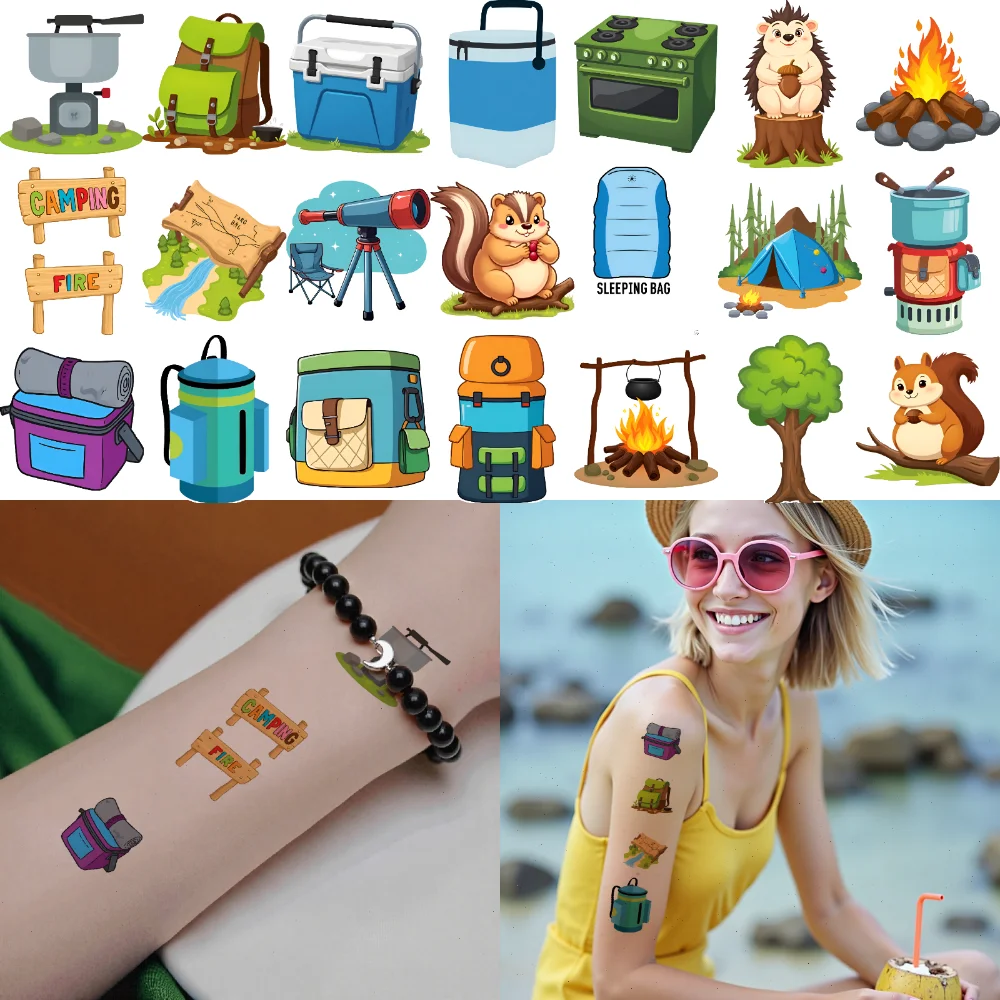 54 шт., временные татуировки, наклейки для кемпинга, временные татуировки, уличные наклейки для щек 
54 шт., временные татуировки, наклейки для кемпинга, временные татуировки, уличные наклейки для щек