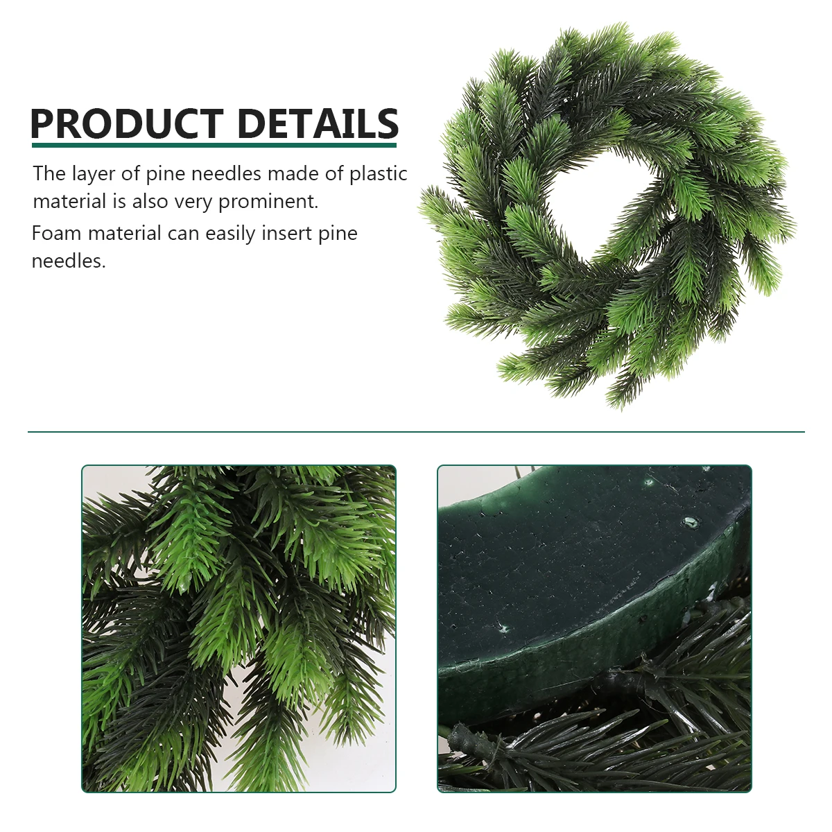 Pine Wood Plastic Grass Needle Ring Bride Flower Garland Decor Greenery Wreath Decoration
Pine Wood Plastic Grass Needle Ring Bride Flower Garland Decor Greenery Wreath Decoration