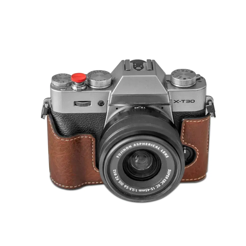 Universal version suitable for Fuji XT30 base leather case, leather portable camera bag, DSLR camera case, digital camera case
Universal version suitable for Fuji XT30 base leather case, leather portable camera bag, DSLR camera case, digital camera case