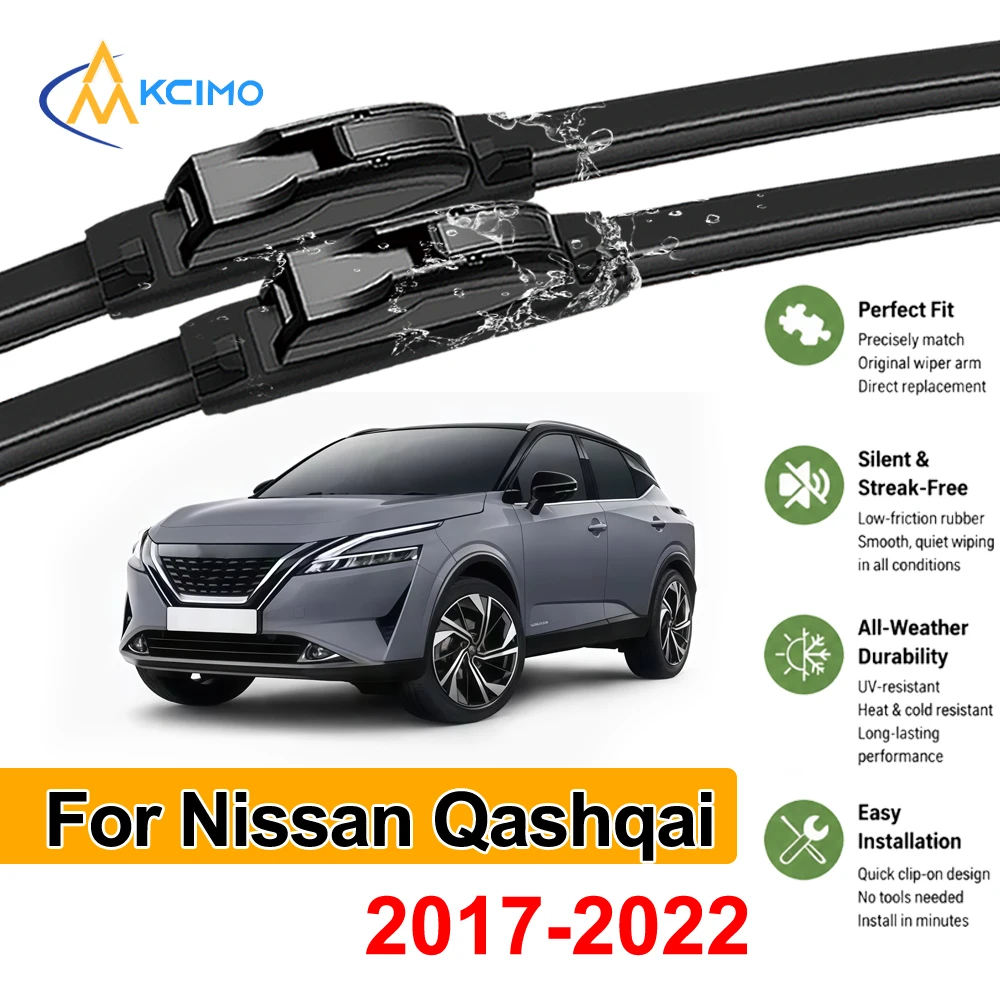 Windshield Wiper Blades For Nissan Qashqai J11 2017-2022 All-Season Auto Accessories Windscreen Wipers Pair/Set Clear Vision
Windshield Wiper Blades For Nissan Qashqai J11 2017-2022 All-Season Auto Accessories Windscreen Wipers Pair/Set Clear Vision