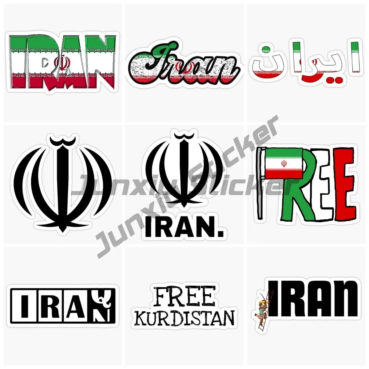 IRAN Letter Badge Flag Retro Creative Waterproof PVC Stickers Assecories ForWindow Truck Bicycle Fridge Wall Car Bumper Decal
IRAN Letter Badge Flag Retro Creative Waterproof PVC Stickers Assecories ForWindow Truck Bicycle Fridge Wall Car Bumper Decal