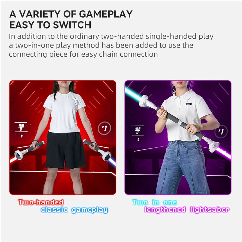 The New Long Stick VR Handle Gamepad for 2 Light Saber Games Extension Grips Stand for Meta 2 VR Game Accessories
The New Long Stick VR Handle Gamepad for 2 Light Saber Games Extension Grips Stand for Meta 2 VR Game Accessories