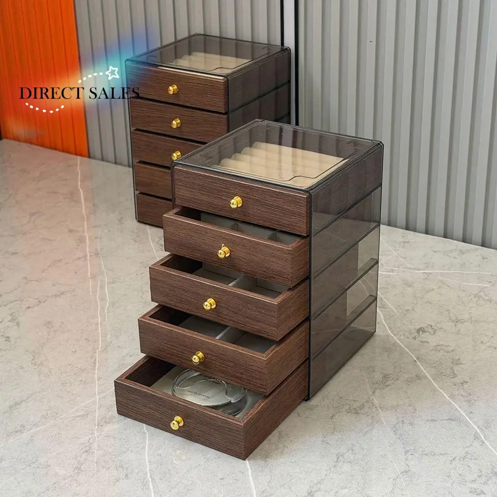 Large Capacity Jewelry Storage Box Dust-proof 3/5 Layers Desktop Storage Case Drawer Type Simple Necklace Display Storage Boxes
Large Capacity Jewelry Storage Box Dust-proof 3/5 Layers Desktop Storage Case Drawer Type Simple Necklace Display Storage Boxes