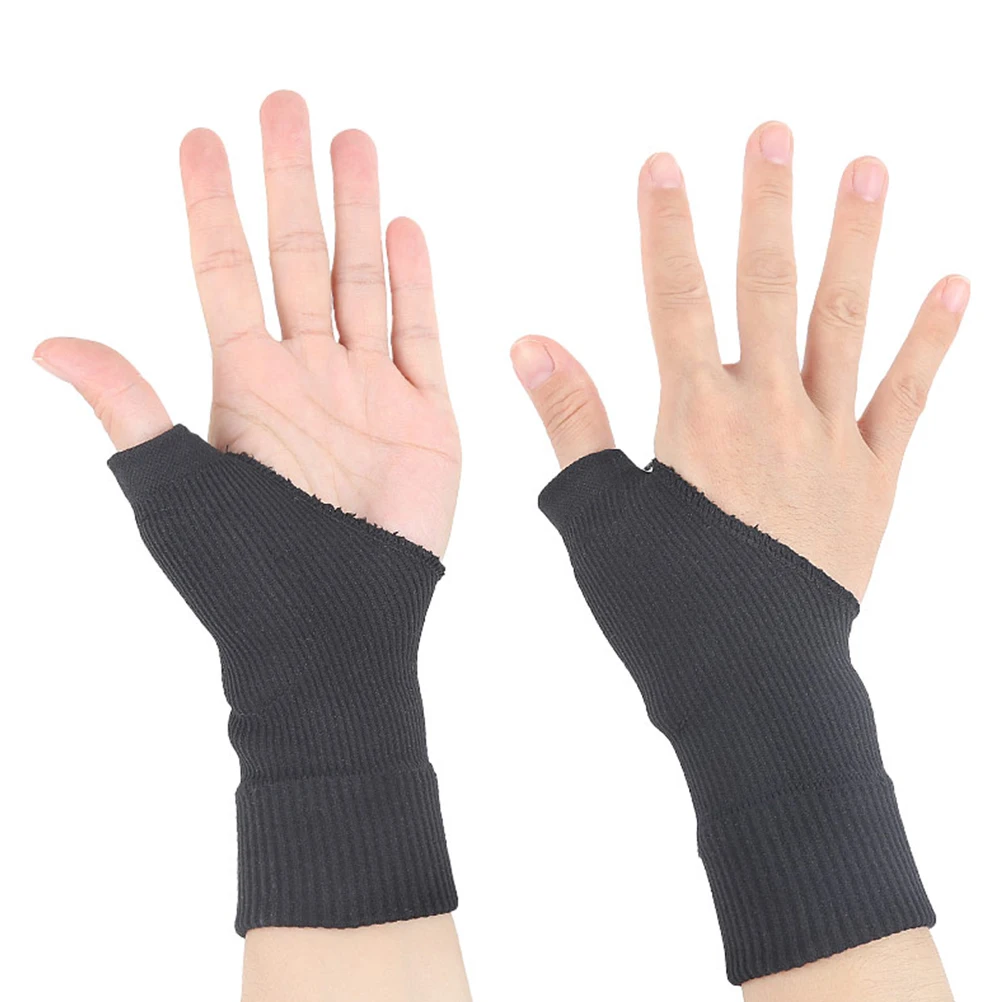 1Pair Elastic Wrist Hand Thumb Gloves Silicone Arthritis Pressure Pain Relief Brace Black Fitness Wrist And Thumb Supports
1Pair Elastic Wrist Hand Thumb Gloves Silicone Arthritis Pressure Pain Relief Brace Black Fitness Wrist And Thumb Supports