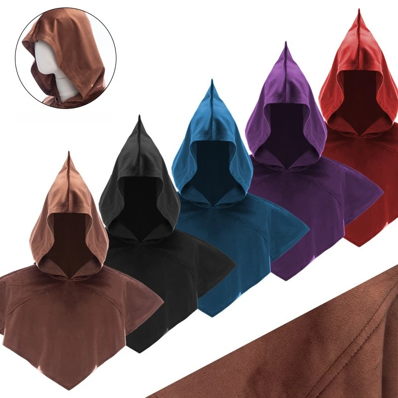 Cos Gift Medieval Costume Hooded Cape Wizard Short Cloak Halloween Costumes for Women Men Undead Cosplay Coat Unisex Adult Props
Cos Gift Medieval Costume Hooded Cape Wizard Short Cloak Halloween Costumes for Women Men Undead Cosplay Coat Unisex Adult Props