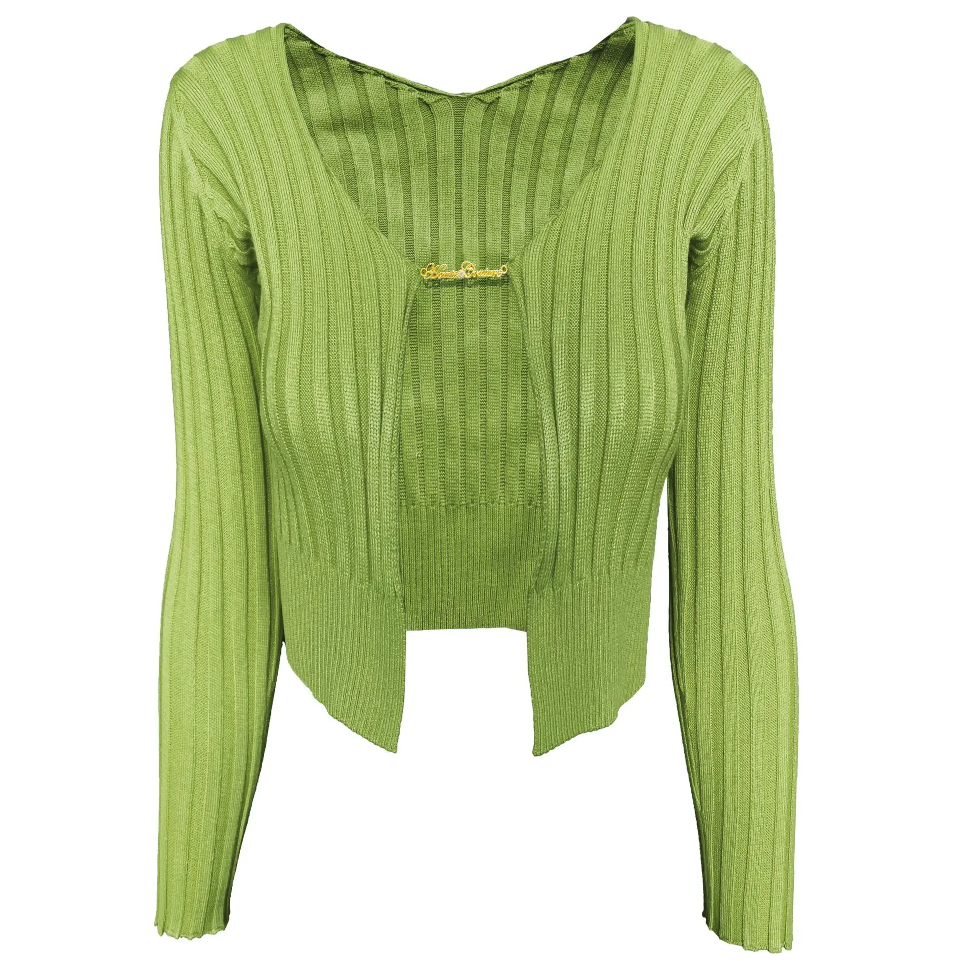 2021 Fashion Knit Tops Blouses Women Long Sleeve Metal Chain Open Front Slim Crop Tops Autumn Sexy Elegant Blouse Shirts Female
2021 Fashion Knit Tops Blouses Women Long Sleeve Metal Chain Open Front Slim Crop Tops Autumn Sexy Elegant Blouse Shirts Female