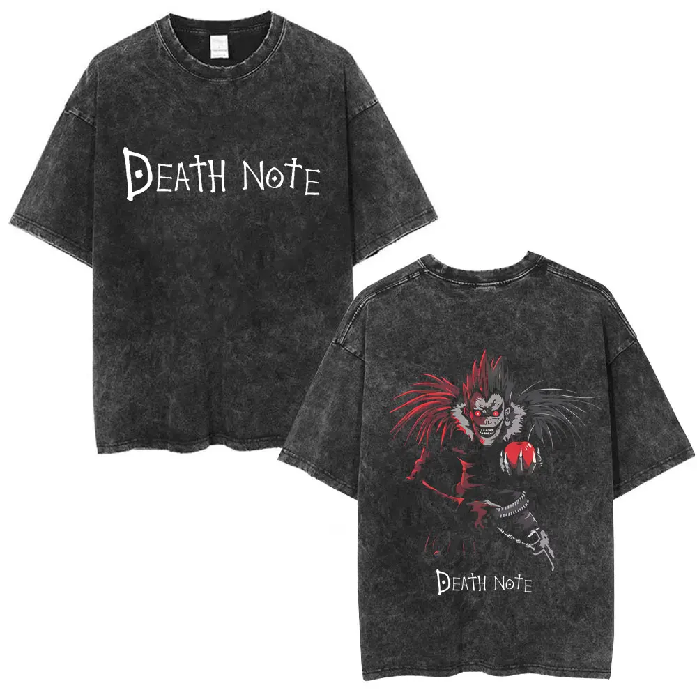 Washed Vintage Anime Death Note Ryuk T Shirts Men Women Fashion Oversized Crewneck T-shirts Men's Cartoon Manga Merch Streetwear
Washed Vintage Anime Death Note Ryuk T Shirts Men Women Fashion Oversized Crewneck T-shirts Men's Cartoon Manga Merch Streetwear