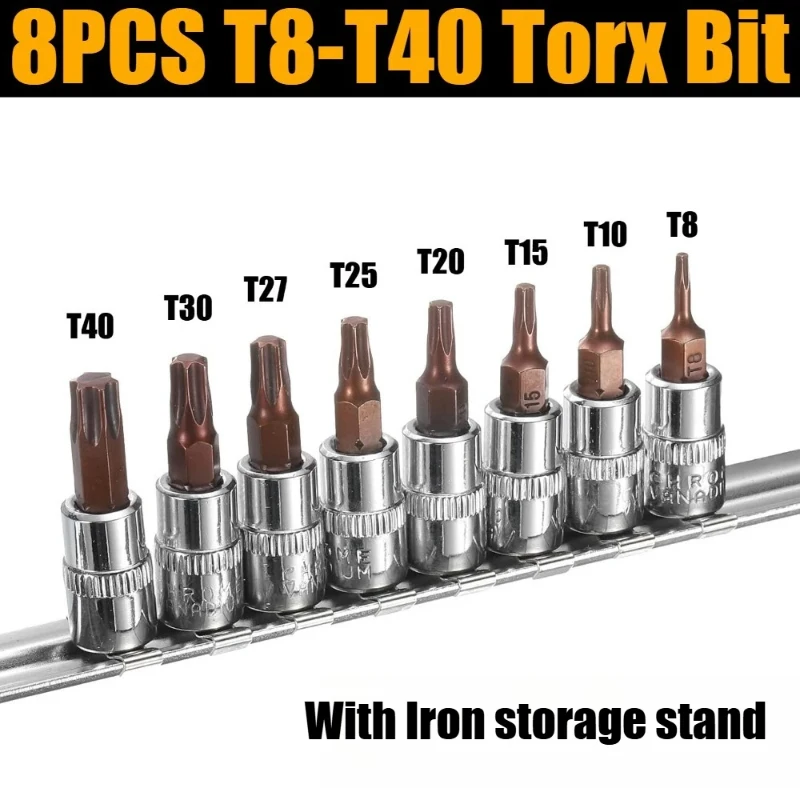 1Pcs 1/4 Inch 6.3mm Bit Socket Set Hex+Cross+Torx Socket Head Small Ratchet Wrench Tool Screwdriver Bits