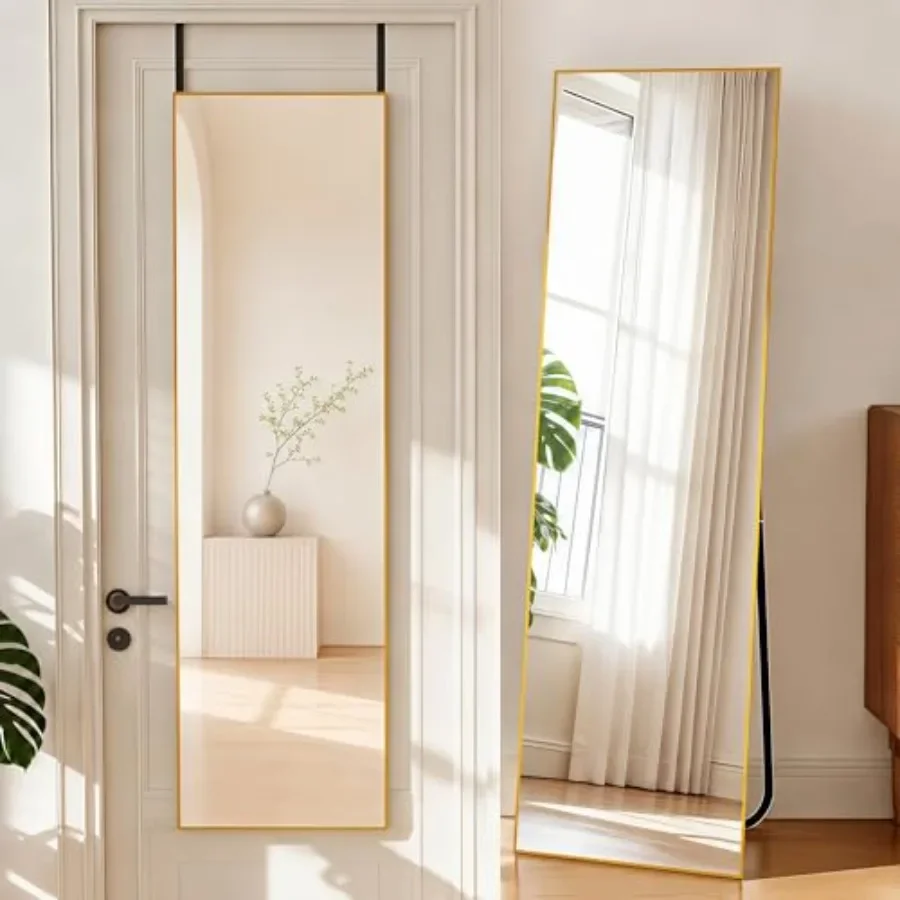 Full-length mirror door for bedroom, dressing, living room, bathroom: aluminum frame, tempered glass, silver, floor stand or wa
Full-length mirror door for bedroom, dressing, living room, bathroom: aluminum frame, tempered glass, silver, floor stand or wa