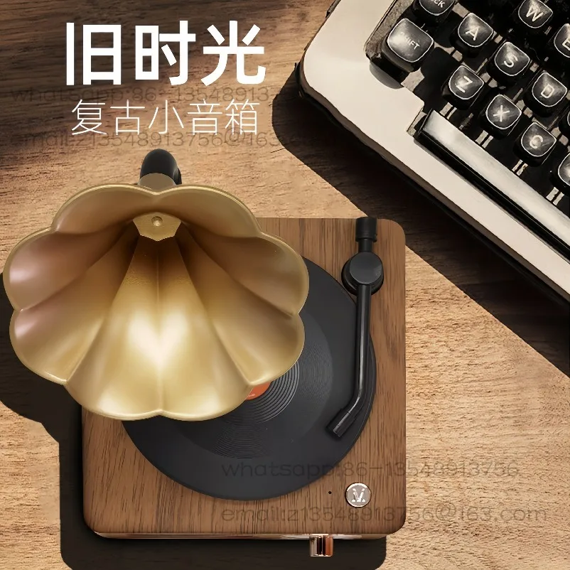 Phonograph bluetooth speaker retro speaker stereo rotating vinyl record player gift item
Phonograph bluetooth speaker retro speaker stereo rotating vinyl record player gift item