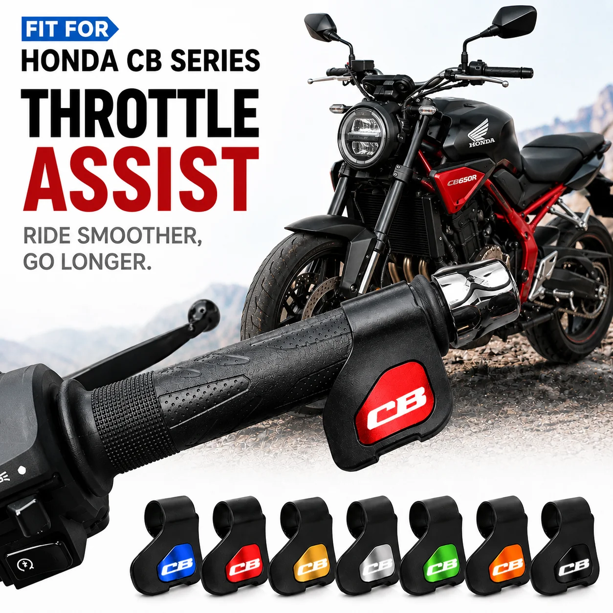 For Honda CB 599 600F CB 400 500 CB919 CB 125 R CB 190R 250R CB1000R Motorcycle Handle Control Grip Throttle Assistant Clip
For Honda CB 599 600F CB 400 500 CB919 CB 125 R CB 190R 250R CB1000R Motorcycle Handle Control Grip Throttle Assistant Clip