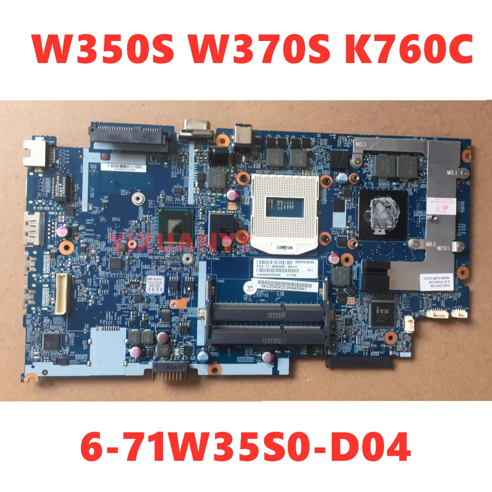 6-71-W35S0-D04 6-77-W355ST00-D04 for W350S W370S K760C K650C W350ST W355ST Notebook Motherboard GTX760M/780M HM87 100% Test Work
6-71-W35S0-D04 6-77-W355ST00-D04 for W350S W370S K760C K650C W350ST W355ST Notebook Motherboard GTX760M/780M HM87 100% Test Work