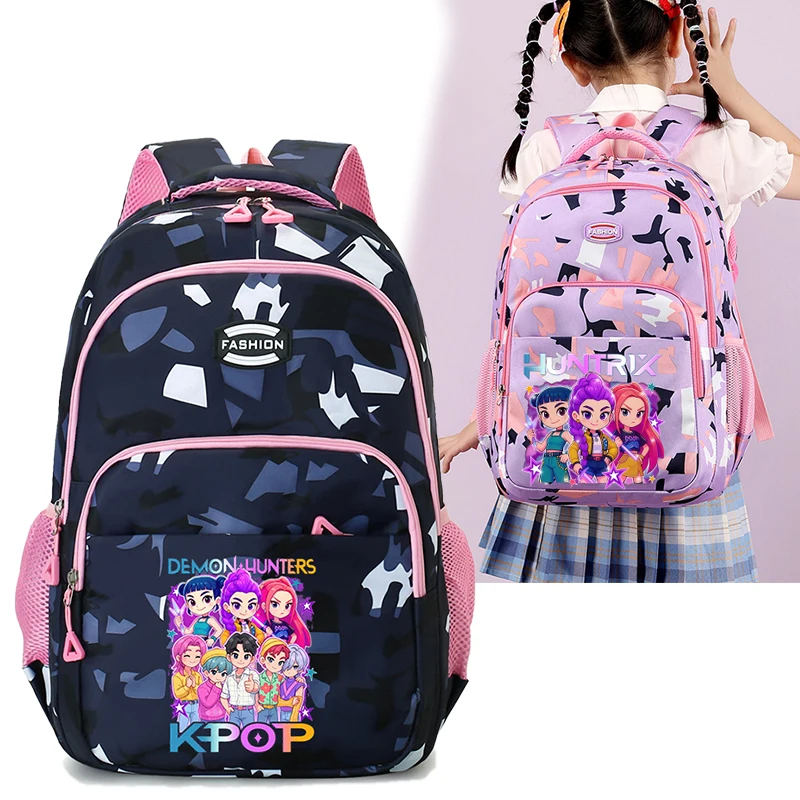 KPop Demon Hunters Backpack Anime Boy Girl Knapsack Teenager Anime Cartoon Print School Bag Book Bag Rucksack School Supplies
KPop Demon Hunters Backpack Anime Boy Girl Knapsack Teenager Anime Cartoon Print School Bag Book Bag Rucksack School Supplies