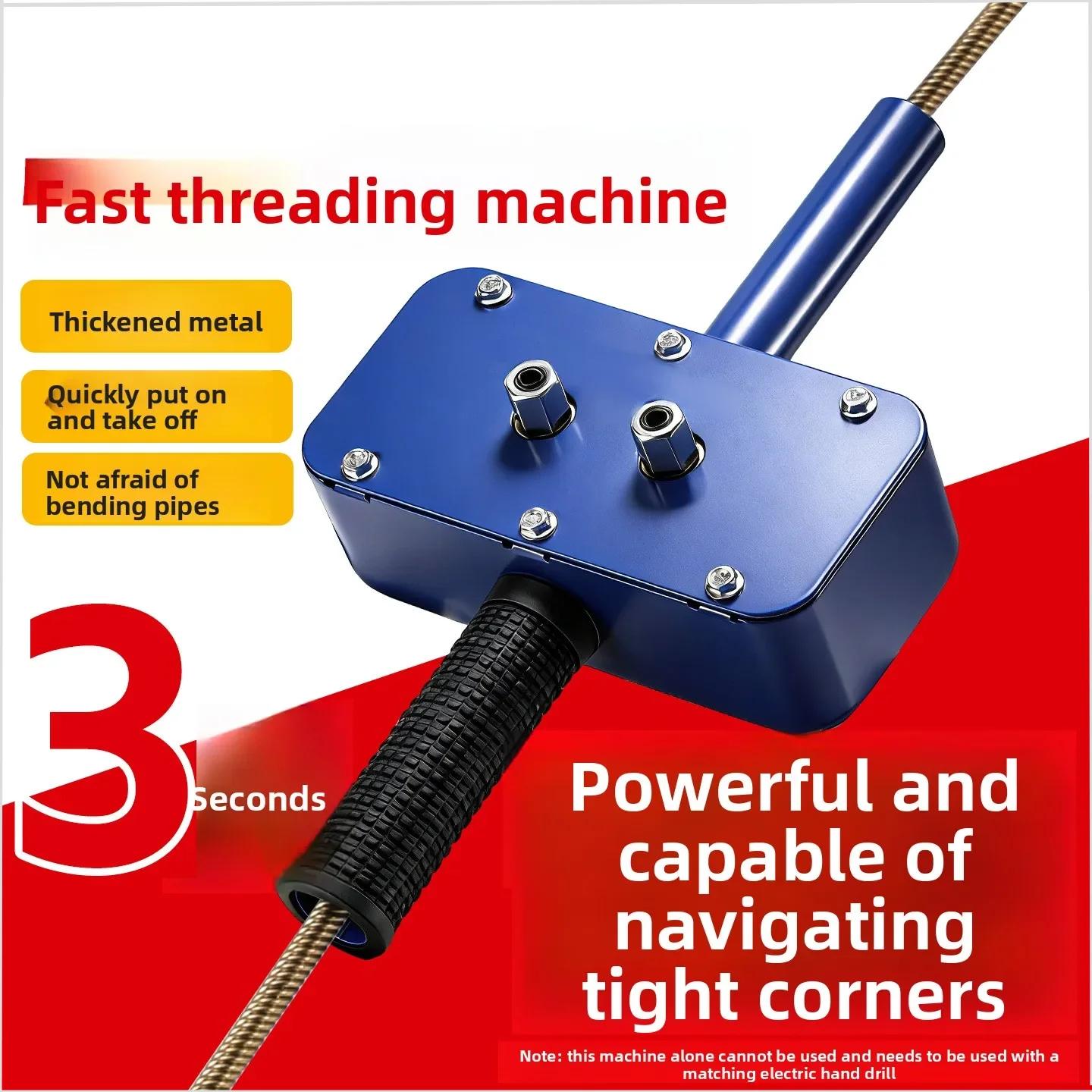 New 1pcs Industrial Grade All-in-one Pipe Bender & Threader - Portable High-power Electrical Tool For Construction Sites
New 1pcs Industrial Grade All-in-one Pipe Bender & Threader - Portable High-power Electrical Tool For Construction Sites