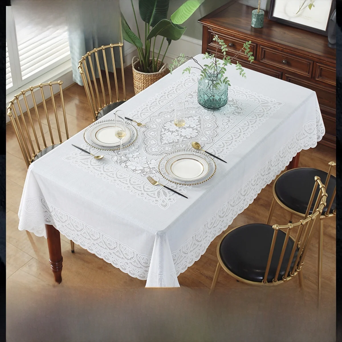 Waterproof Oil-resistant Wash-free PVC Rectangular Modern Simple White Tablecloth Anti-slip Home Textile Dining Table Cloth
Waterproof Oil-resistant Wash-free PVC Rectangular Modern Simple White Tablecloth Anti-slip Home Textile Dining Table Cloth