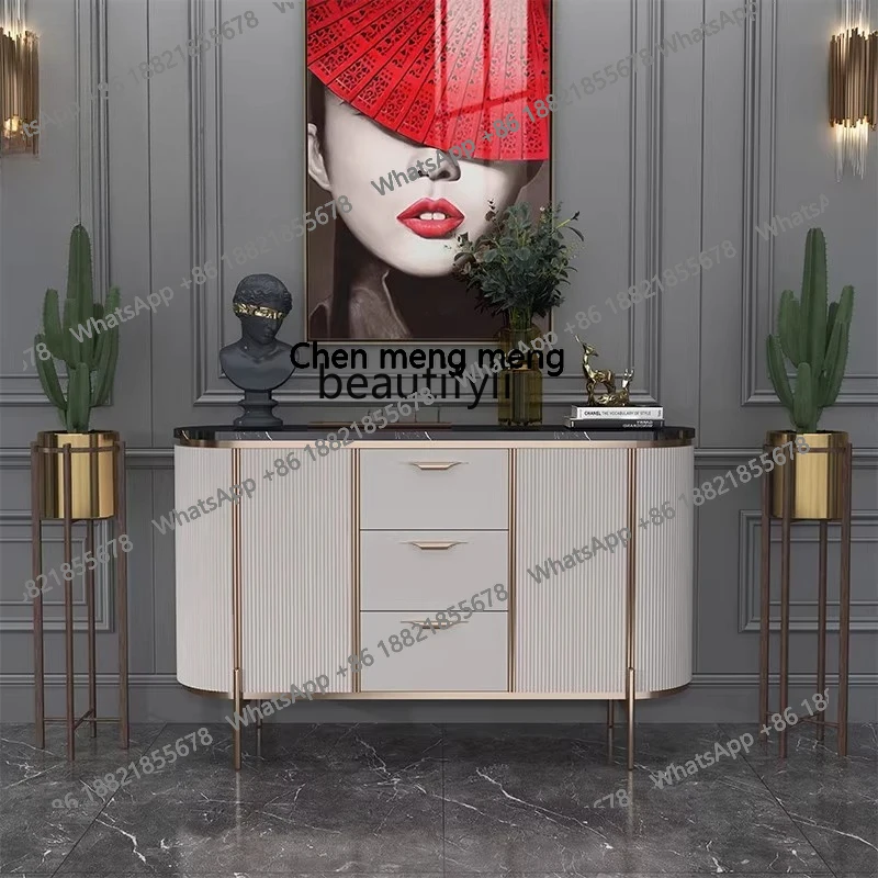 American light luxury dining side cabinet marble entry porch cabinet living room modern simple dining room wall locker H
American light luxury dining side cabinet marble entry porch cabinet living room modern simple dining room wall locker H